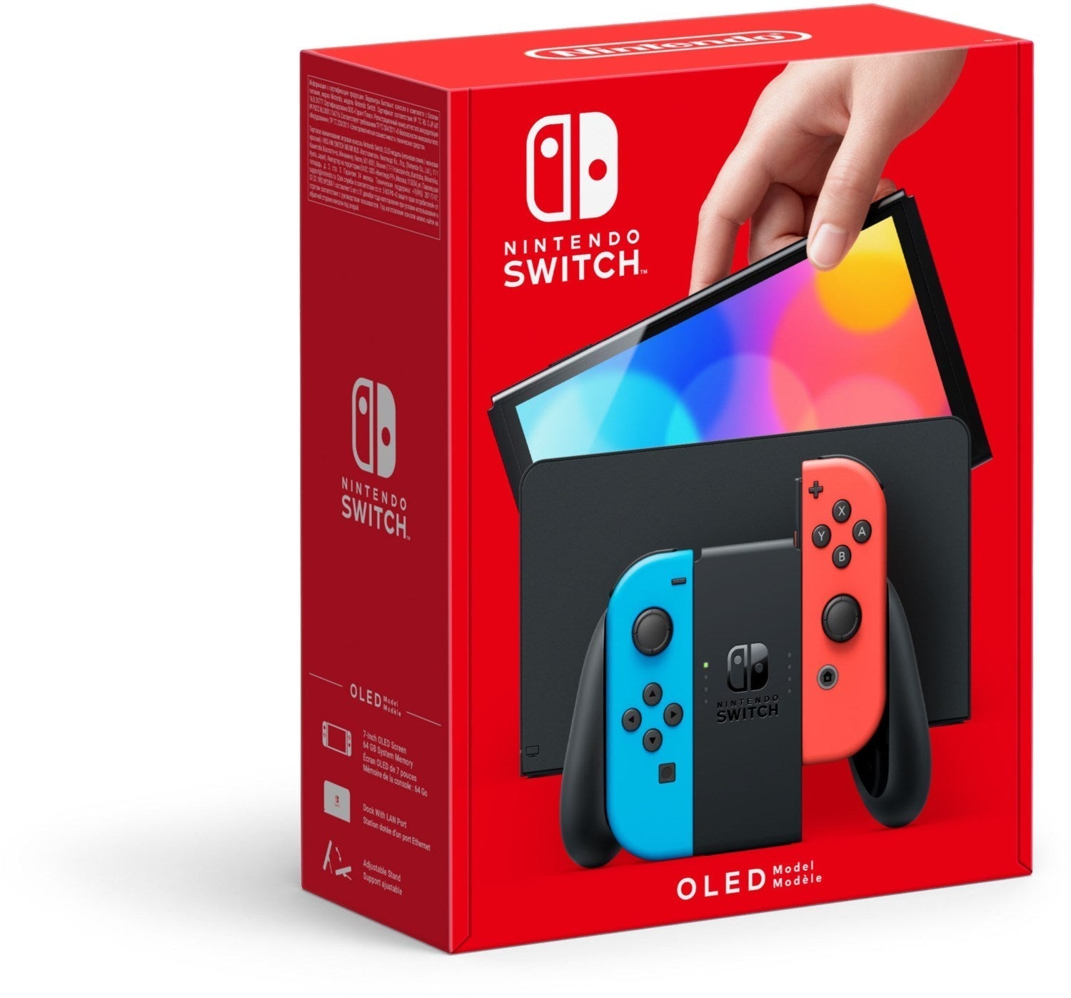 Nintendo Switch-Konsole (OLED-Modell) Neonrot/Neonblau