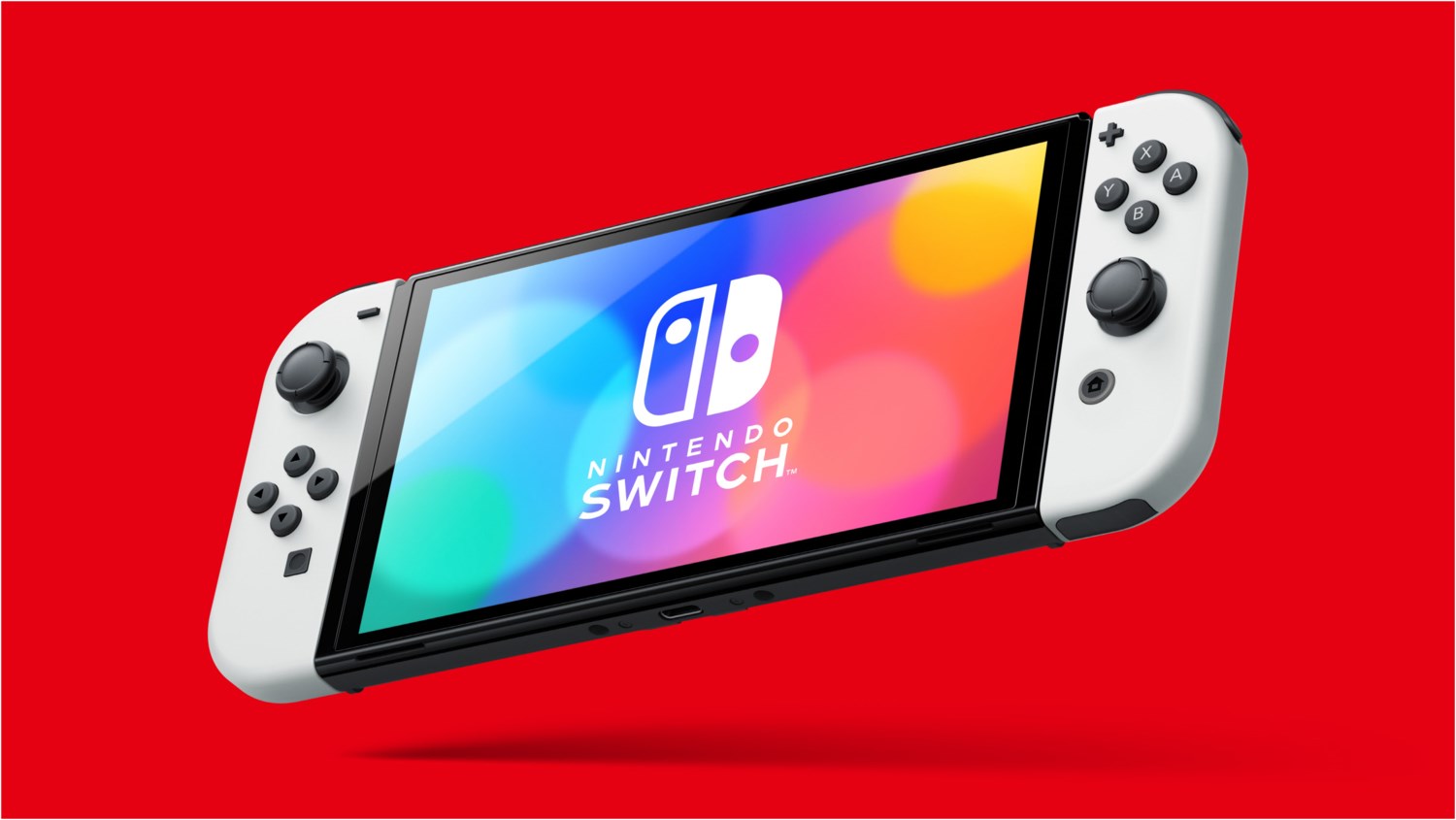 Nintendo Switch-Konsole (OLED-Modell) weiß