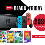 Nintendo Switch-Konsole + 4 Spiele