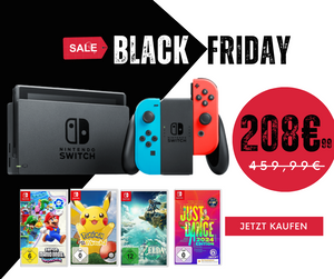 Nintendo Switch-Konsole + 4 Spiele